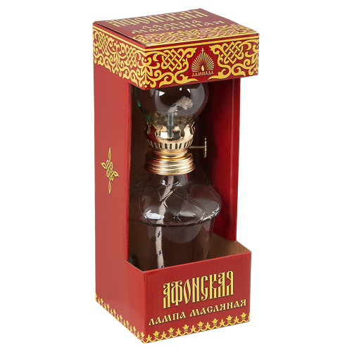Лампа масляная "Афонская" из прозрачного стекла, 7,7х20,5 см фото 2