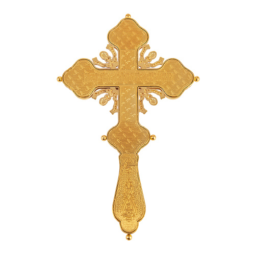 Крест напрестольный / требный, цинковый сплав, литография, 19х30 см фото 8 Крест напрестольный / требный, цинковый сплав, литография, 19х30 см фото 8