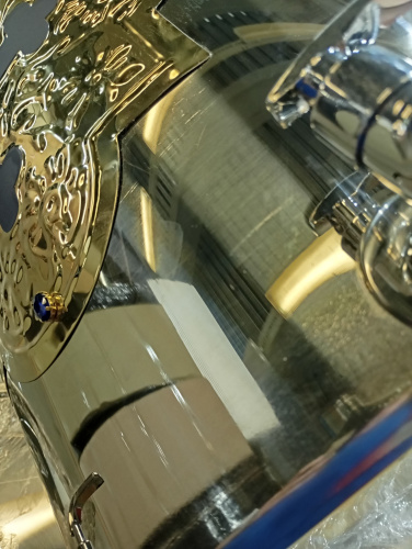 Водосвятный бак на 72 л, высота 71 см, 2 крана, У 3-4005 фото 2