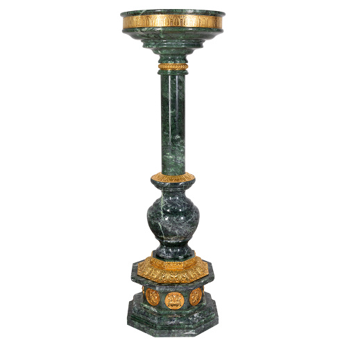 Подсвечник напольный песковой, натуральный камень, №3, высота 128 см фото 2