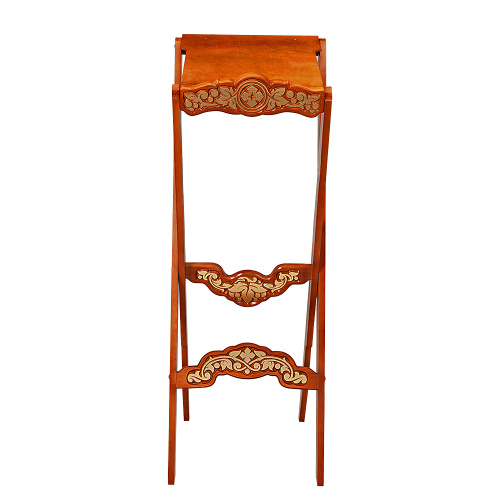 Аналой раскладной "Суздальский", цвет "кипарис" с золотом (поталь) фото 2