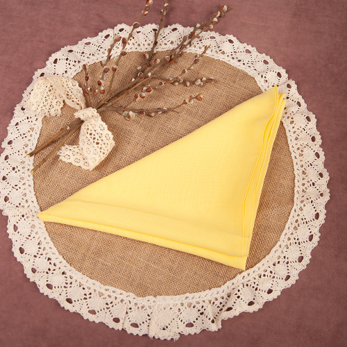 Платок, креп-шифон, цвета в ассортименте, 100х100 см фото 4