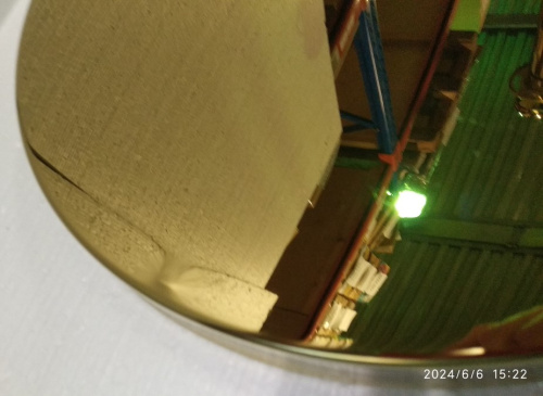 Столбик ограждения солеи металлический с шаром, 32х94 см, цвет "под золото", У-1218 фото 5