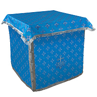 Облачение на престол с пеленой, шелк "Святительский", голубое с серебром Облачение на престол с пеленой, шелк "Святительский", голубое с серебром