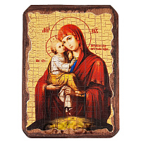 Икона Божией Матери "Почаевская", 6,5х9 см, под старину