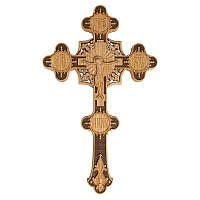 Крест напрестольный деревянный резной, 26х42 см