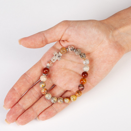 Браслет-четки из камня (агат) фото 3