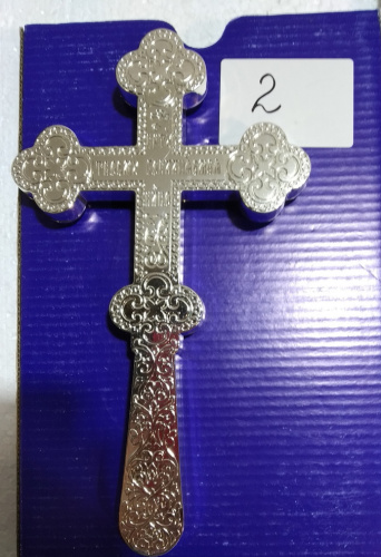 Крест требный латунный, 12x21 см, У-0629 фото 8