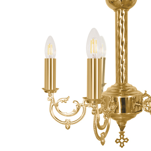 Паникадило малое на 7 свечей, диаметр 50 см, высота 45 см фото 6 Паникадило малое на 7 свечей, диаметр 50 см, высота 45 см фото 6