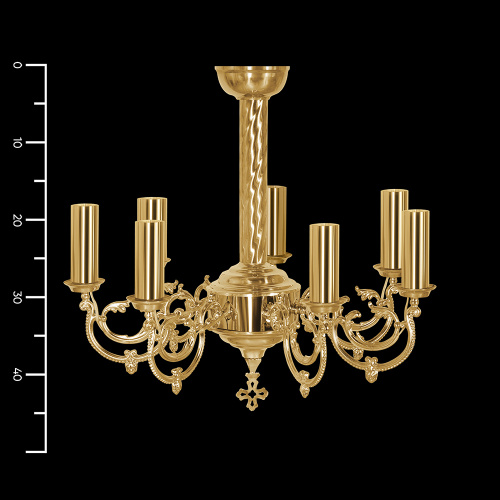 Паникадило малое на 7 свечей, диаметр 50 см, высота 45 см фото 2 Паникадило малое на 7 свечей, диаметр 50 см, высота 45 см фото 2