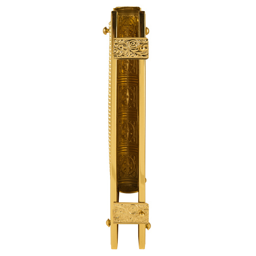 Оклад для Евангелия напрестольного, цинковый сплав, цвет "под золото", 27х5х35 см фото 7