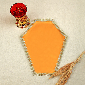 Плат под крест шестигранный, желтый, 26х33 см, У-2027 (желтый)