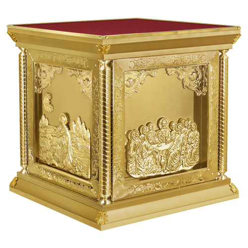 Облачение на престол "Золотые своды", чеканка, высота 107 см