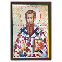 Икона святителя Василия Великого, МДФ, 6х9 см