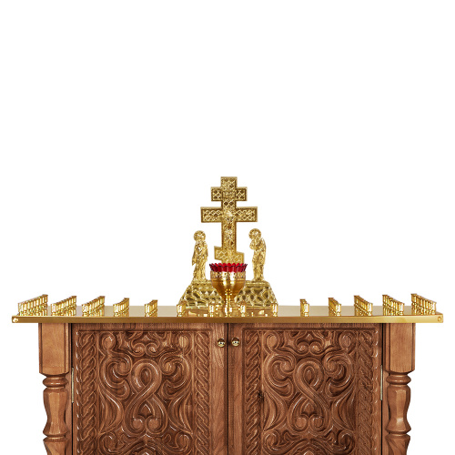 Панихидный стол на 100 свечей "Ивановский", цвет "кипарис", 85х50х87 см фото 11