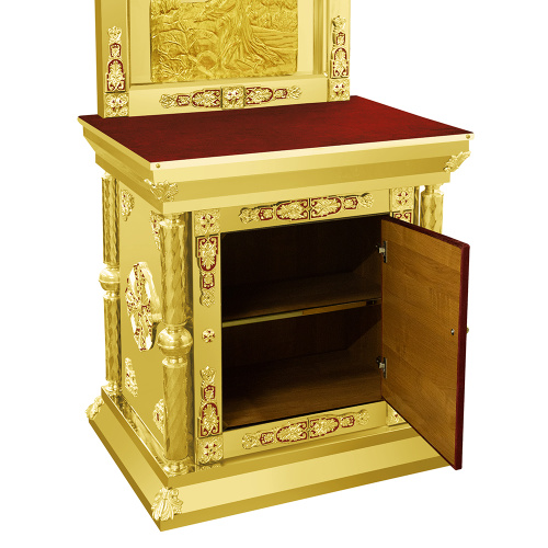 Жертвенник с иконой "Моление о чаше" в киоте, литье, 90х70х97 см фото 6