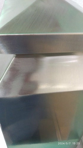 Столбик ограждения металлический, 32х67 см, цвет "под серебро", У-1223 фото 5