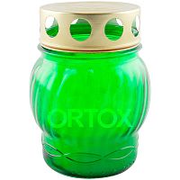 Лампада неугасимая (фонарик) со сменным блоком зеленая, У-0040