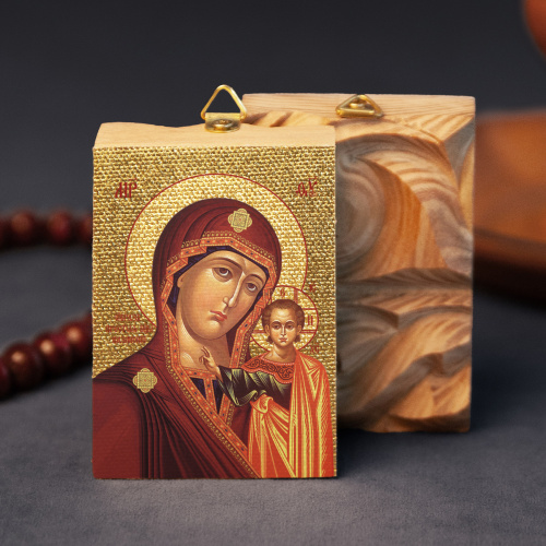 Икона Божией Матери "Казанская" на деревянной основе, на холсте с золочением фото 3 Икона Божией Матери "Казанская" на деревянной основе, на холсте с золочением фото 3