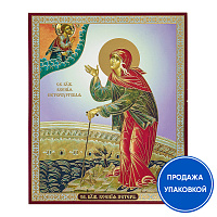 Икoна блаженной Ксении Петербургской, бумага, УФ-лак, 15х18 см (упаковка 10 шт.)