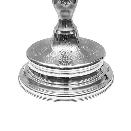 Потир латунный с чашей из мельхиора в серебрении фото 6