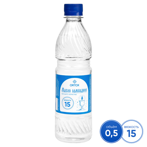 Масло лампадное вазелиновое "ORTOX", 0,5 л (вязкость 15) №1
