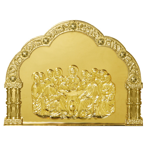 Облачение на престол "Золотые своды", литье, чеканка, высота 105 см фото 4