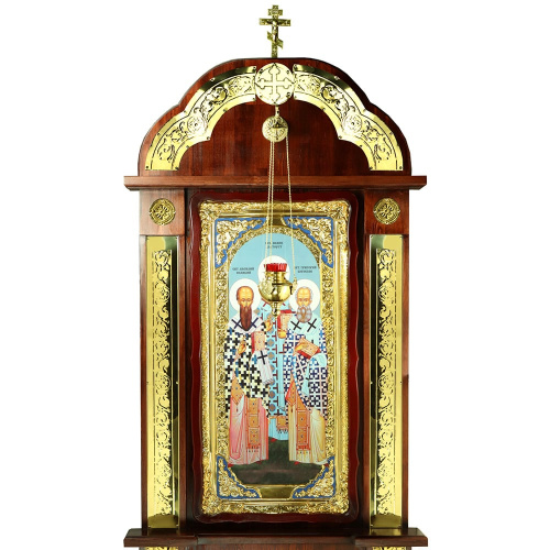 Киот напольный "Макарьевский" с кронштейном для лампады 112х30х270 см фото 2