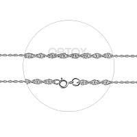 Серебряная цепочка №22, двойная кордовая