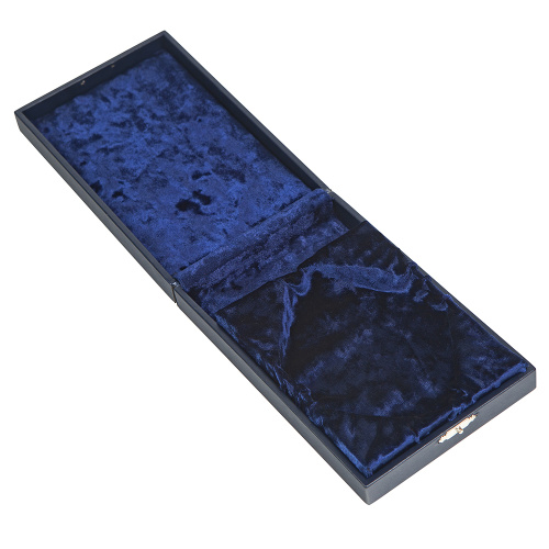 Футляр для наперсного креста или панагии, искусственная кожа, 17х11х4 см, синий фото 2