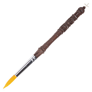 Стрючица с деревянной резной ручкой, длина 20 см (защитный л.)