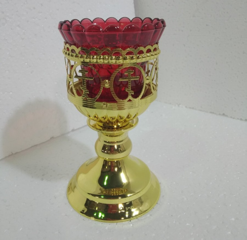 Лампада настольная, цинковый сплав, 9х14 см, №2, У 55-0451 фото 2