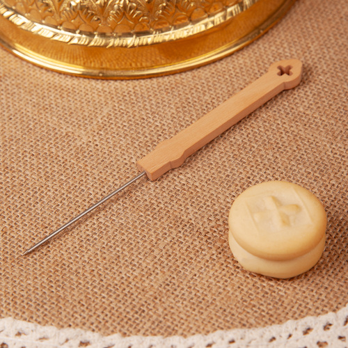 Игла просфорная с деревянной ручкой, №2 фото 2