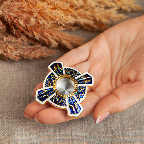 Мощевик врезной, цинковый сплав, эмаль, Ø 55/17 мм фото 6