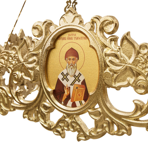 Хорос с иконами "Богоявленский" на 15 свечей, цвет "под золото", диаметр 151 см фото 9