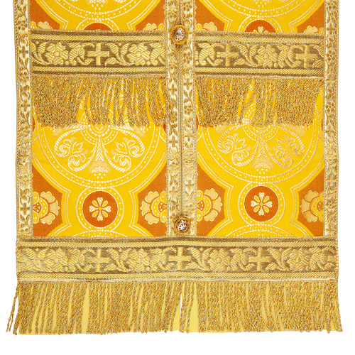 Требный набор / комплект, шелк "Горненский", с подкладом, желтый с золотом фото 5 Требный набор / комплект, шелк "Горненский", с подкладом, желтый с золотом фото 5