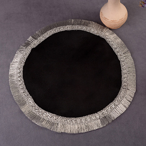 Плат под лампаду круглый, Ø 30 см (черная ткань)