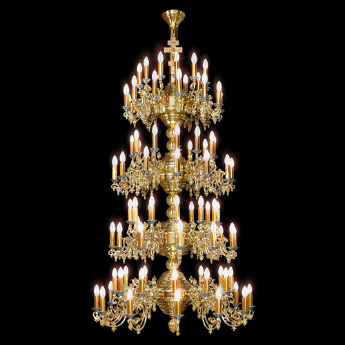 Паникадило "Фаворское" на 96 свечей, диаметр 107 см, высота 213 см