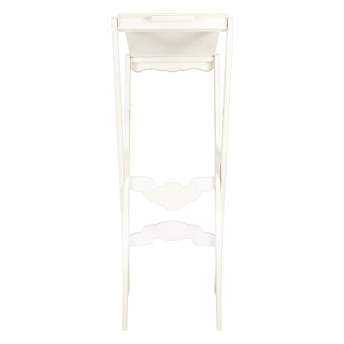 Аналой раскладной "Суздальский" белый с золотом (патина), высота 123 см фото 4