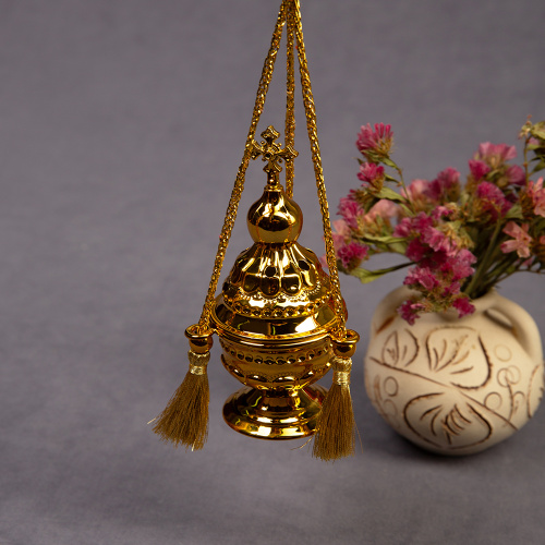 Подвеска в форме кадильницы в автомобиль, с благовонием, 4х10 см фото 5