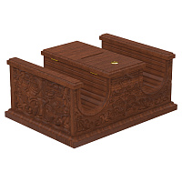 Ящик для свечей. Секция №6, цвет "кипарис"