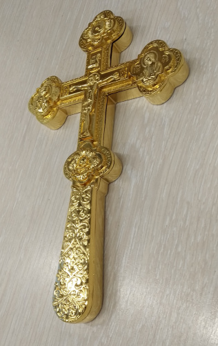 Крест требный латунный, 12x21 см, У-0022 фото 2