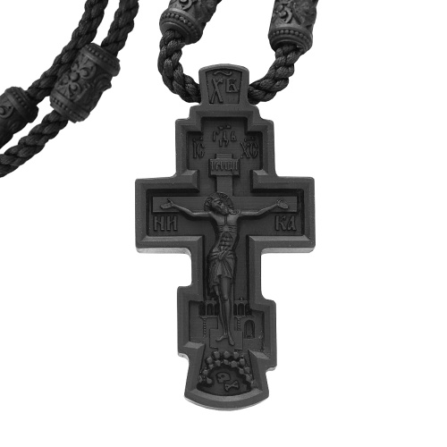 Нательный крест деревянный, 3х6 см, с гайтаном фото 7