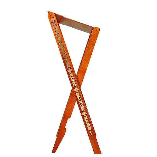 Аналой раскладной "Суздальский", цвет "кипарис" с золотом (поталь) фото 3