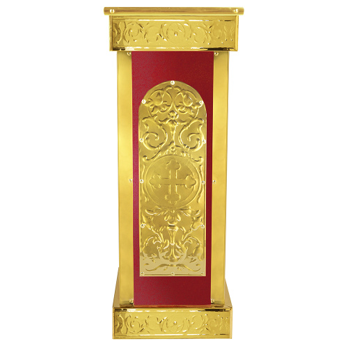 Подставка церковная "Синайская", чеканка, 35х35х90 см фото 3
