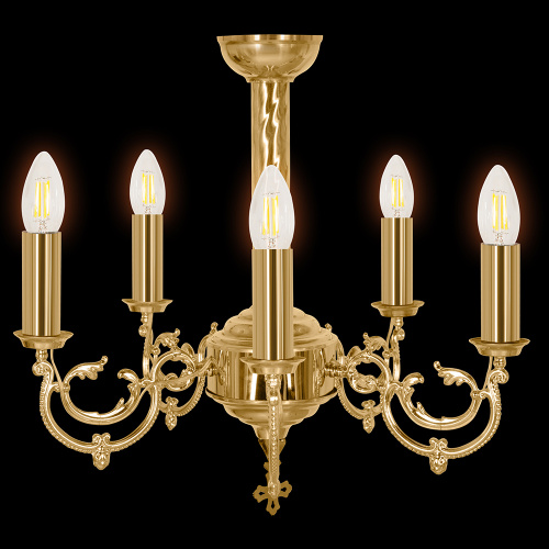 Паникадило малое на 5 свечей, диаметр 50 см, высота 45 см