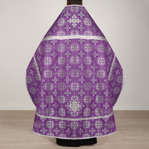 Иерейское облачение, шелк "Горненский", фиолетовое с серебром фото 10 Иерейское облачение, шелк "Горненский", фиолетовое с серебром фото 10