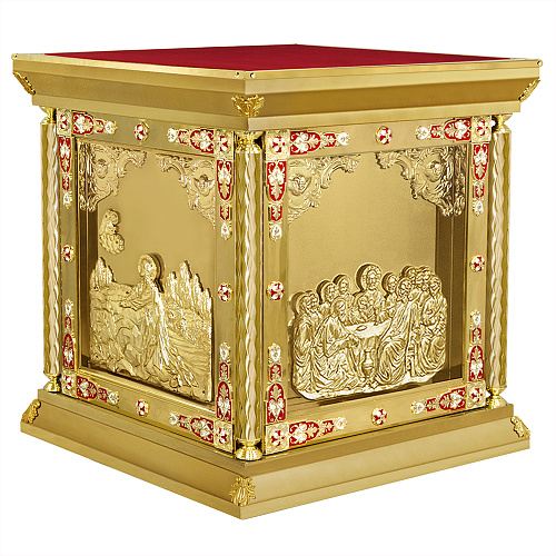 Облачение на престол "Золотые своды", эмаль, литье, высота 107 см