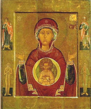 Икона Богородицы «Знамение Новгородская»