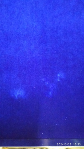 Аналой выносной на одной ножке, синяя ткань, 37х37х127 см, У-1167 фото 4